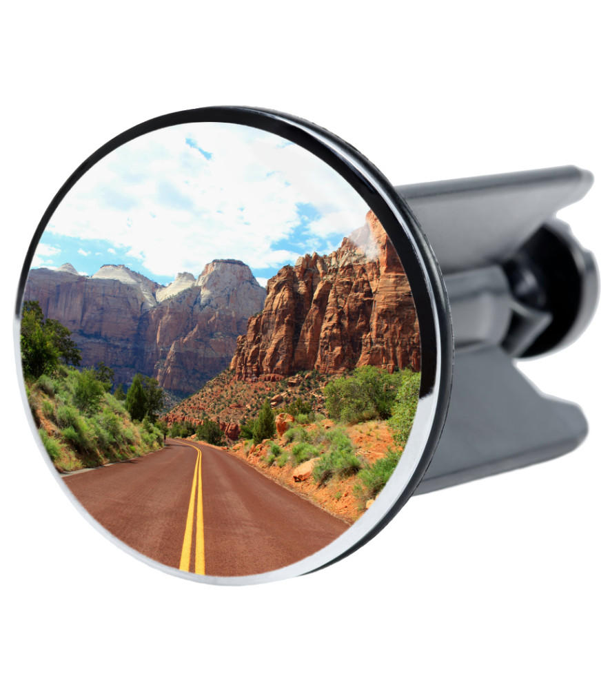 WASCHBECKENSTÖPSEL Road Trip 2 - Braun, Kunststoff/Metall (4/7/7cm) - Sanilo