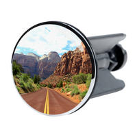 WASCHBECKENSTÖPSEL Road Trip 2 - Braun, Kunststoff/Metall (4/7/7cm) - Sanilo