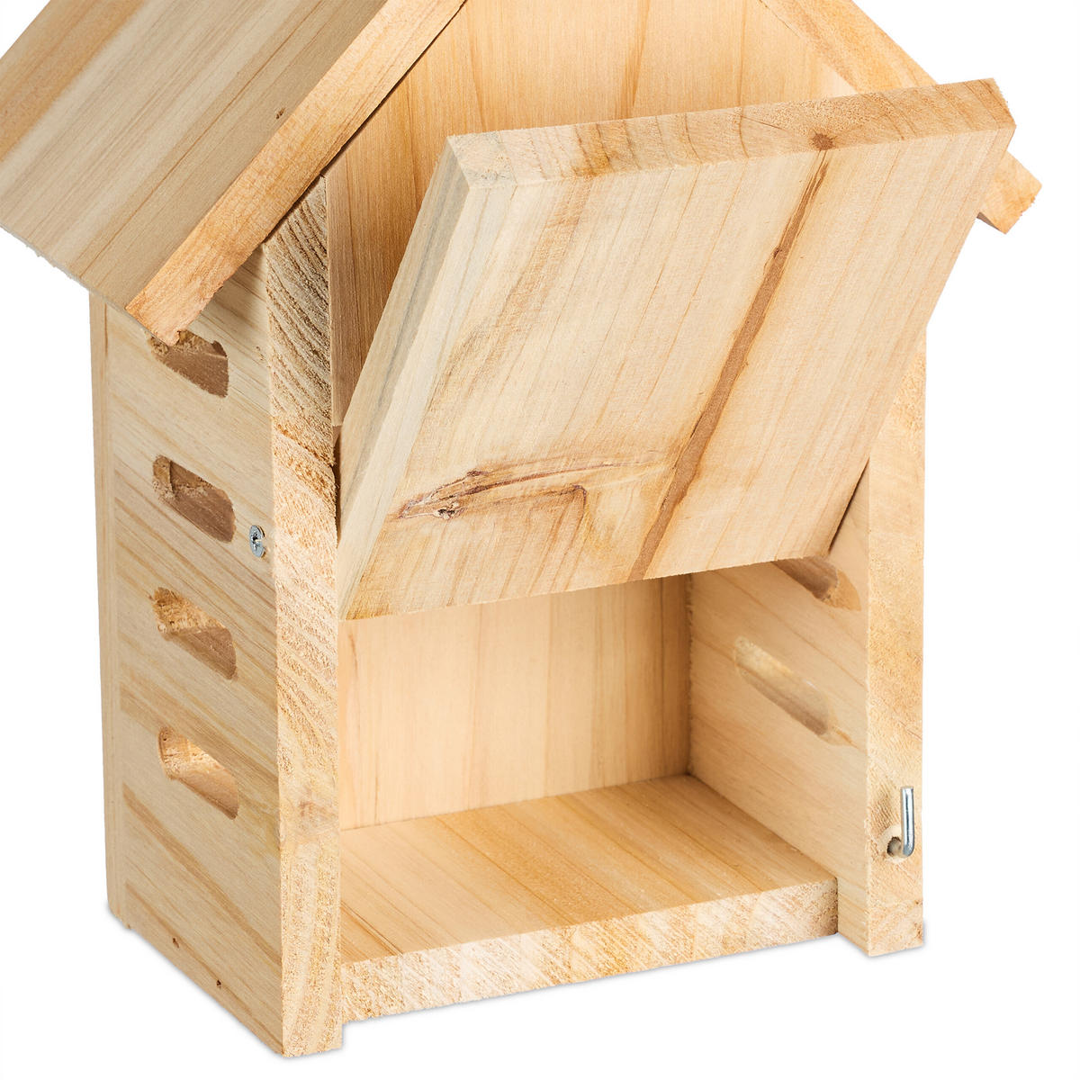 MARIENKÄFERHAUS - Hellbraun, Holz (17/22.5/10cm) - Relaxdays