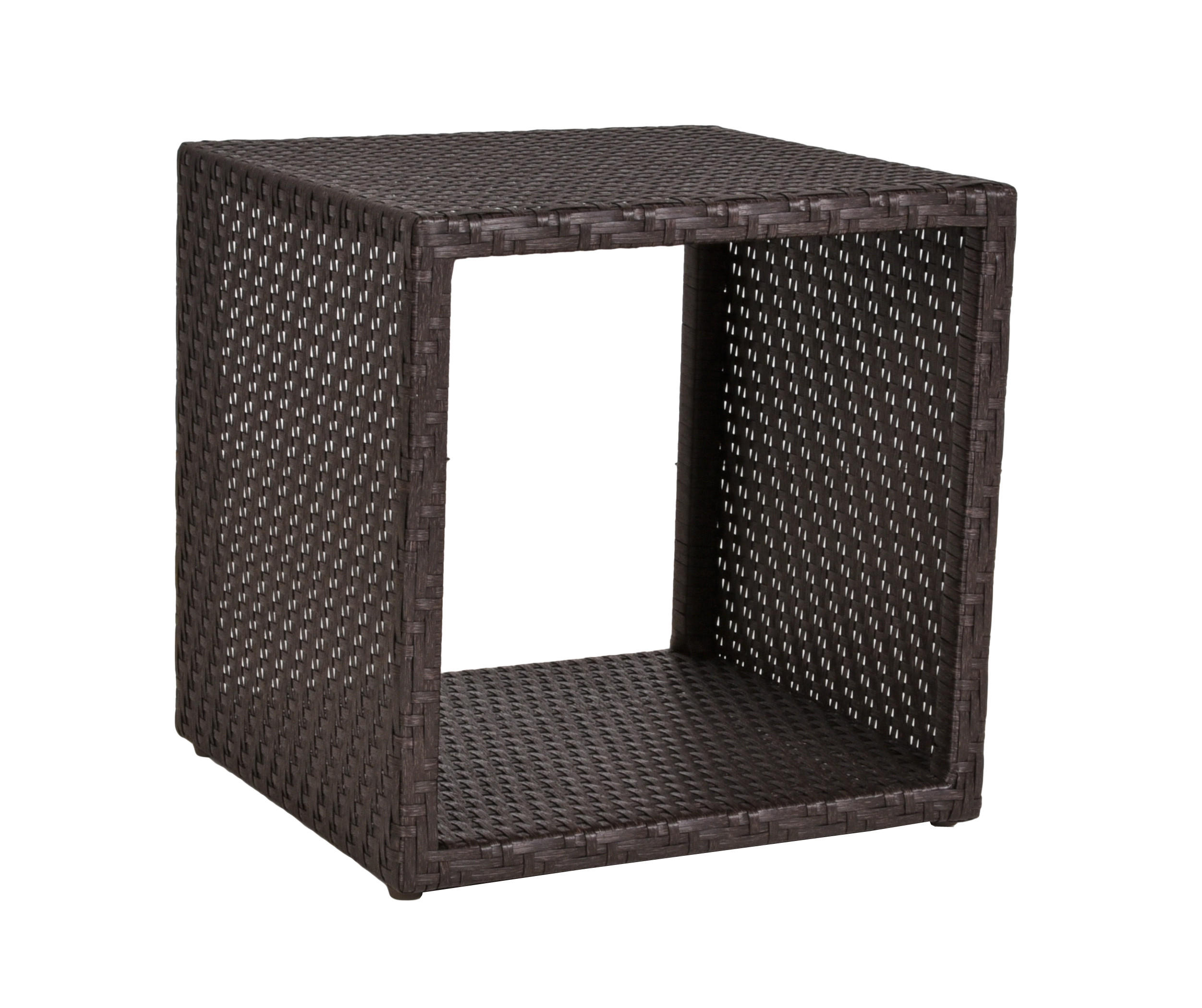 WÜRFELREGAL Isabel Schwarz 47,5x46,5x46,5cm - Schwarz, Kunststoff (46.5/47.5/46.5cm) - DELUKE