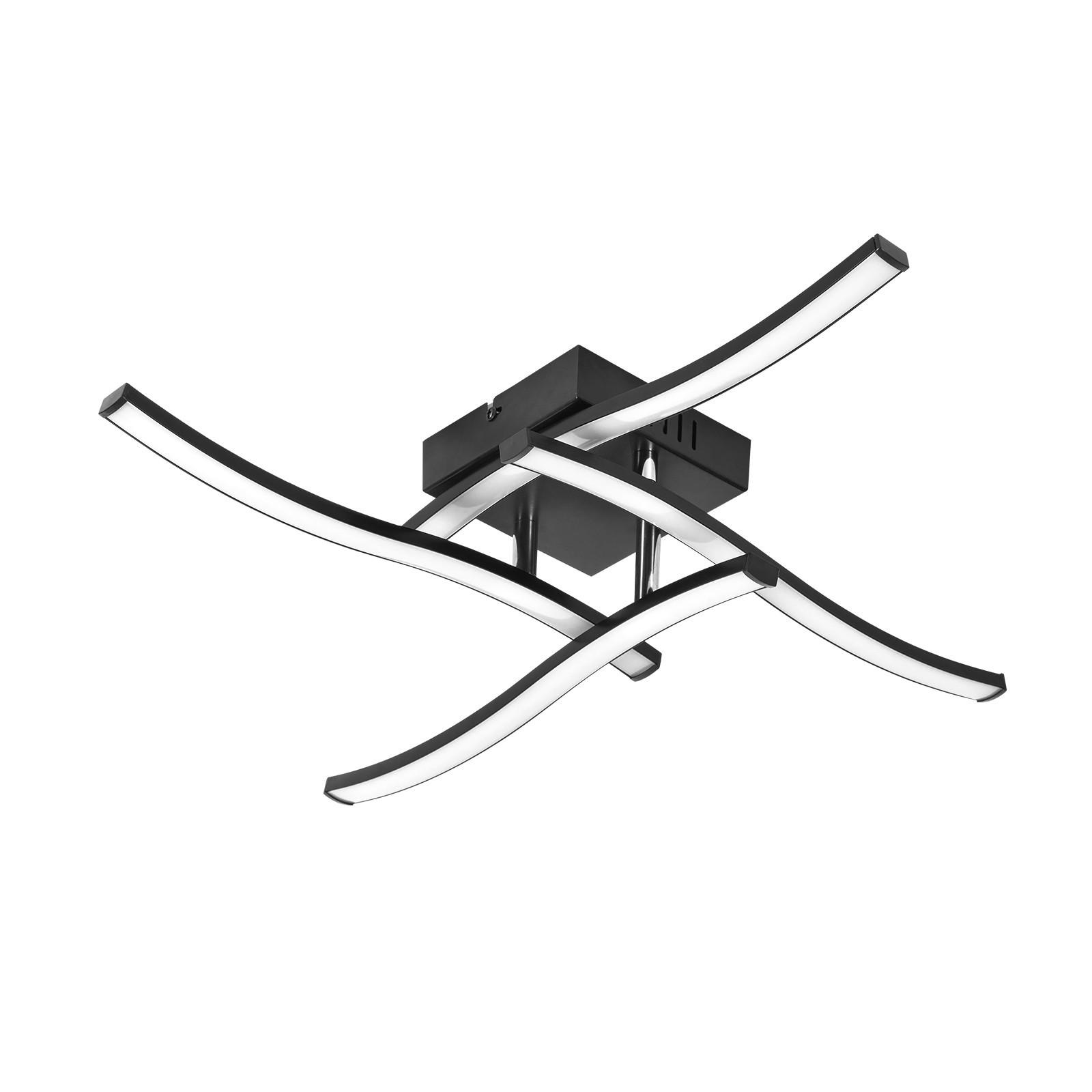 ZMH Led Schwarz 50.5x9.5x50.5 cm