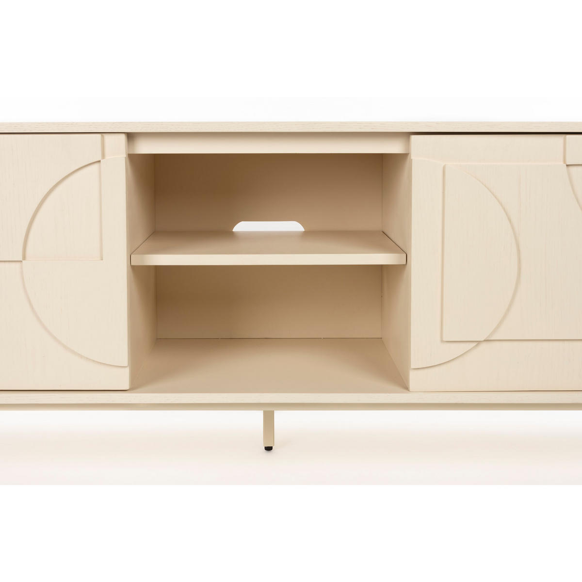 SIDEBOARD Faces - Beige, Holz (160/60/40cm) - Zuiver