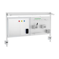 SCHREIBTISCH-ORGANIZER Virvik - Weiß, Holzwerkstoff/Metall (116.5/20/72.5cm) - [en.casa]