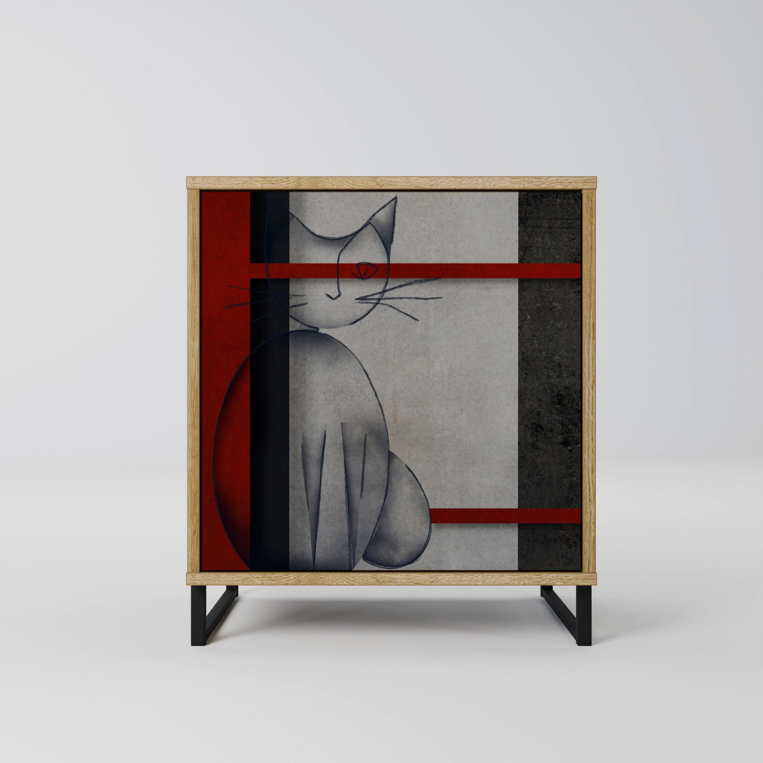 SpaceRebels Sideboard Eiche 57.5x67.5x42 cm