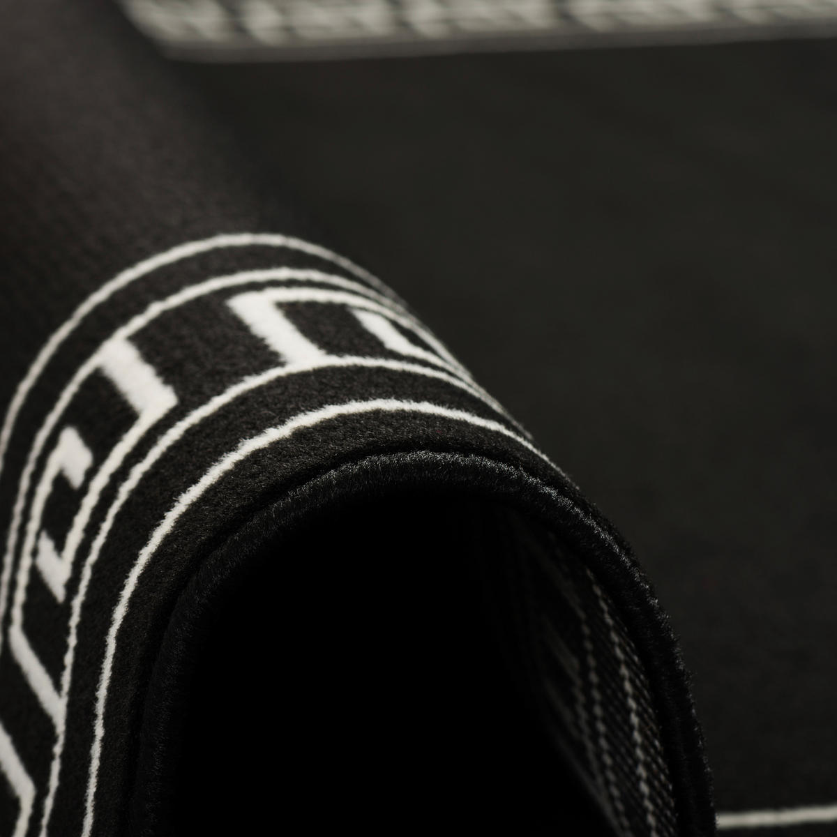 TRENDLINE SCHWARZ WEISS RÖMISCHE BORDÜRE - Schwarz/Weiß, Textil (120/170cm) - Pergamon