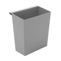 PAPIERKORB Für Kegelförmigen 26,5x15x24 cm Kunststoff Grau - Grau, Metall (15/26.5/24cm) - PROREGAL
