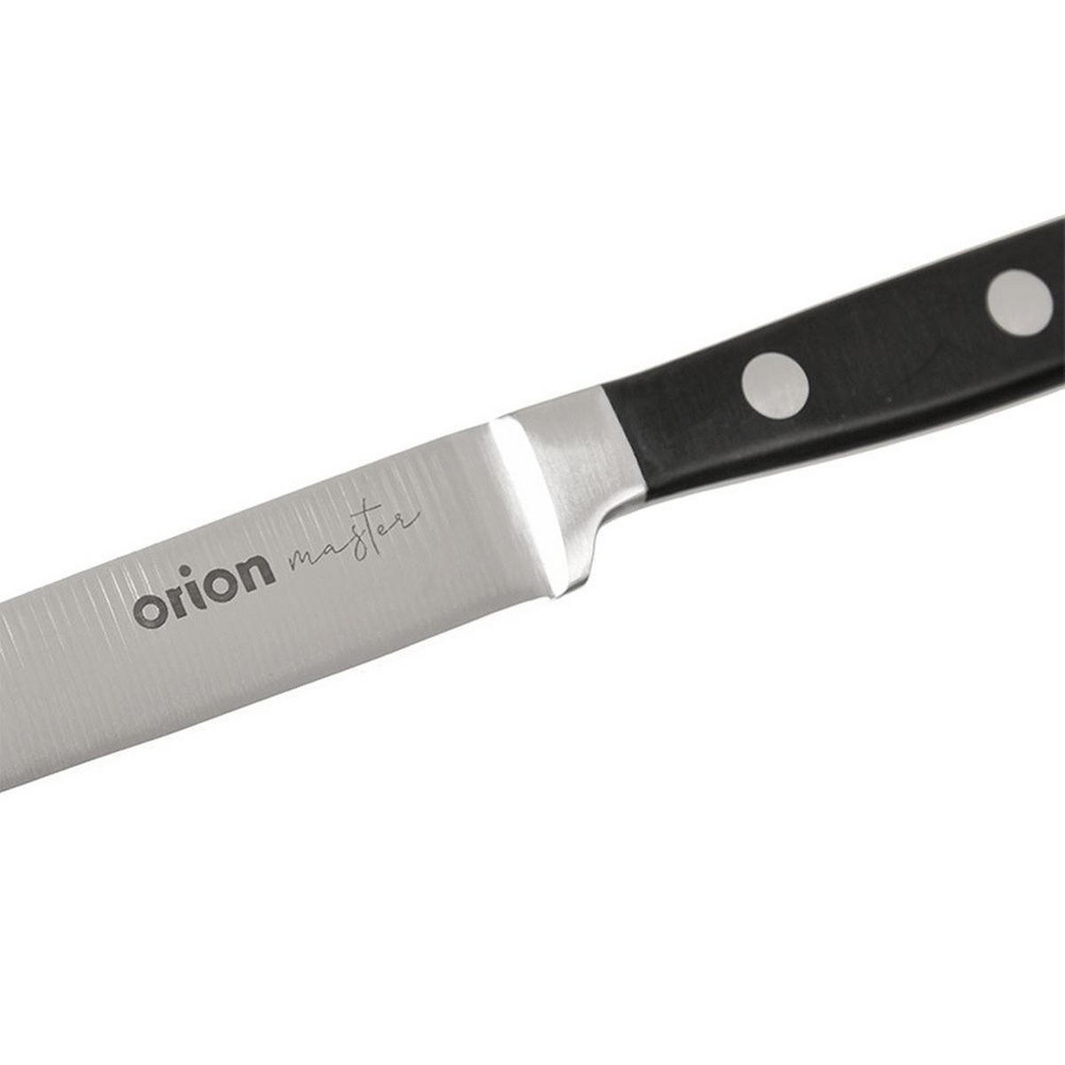 KÜCHENMESSER MASTER Schwarz Silber - Schwarz, Metall (34cm) - Orion 