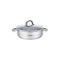 TOPF Silber 24/24/8 cm KB7172 - Silberfarben, Metall (24cm) - Klausberg 