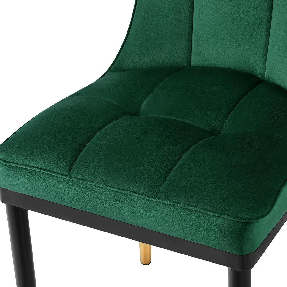 ESSZIMMERSTUHL 4er Set Samt Grün - Grün, Textil (59/91/43cm)