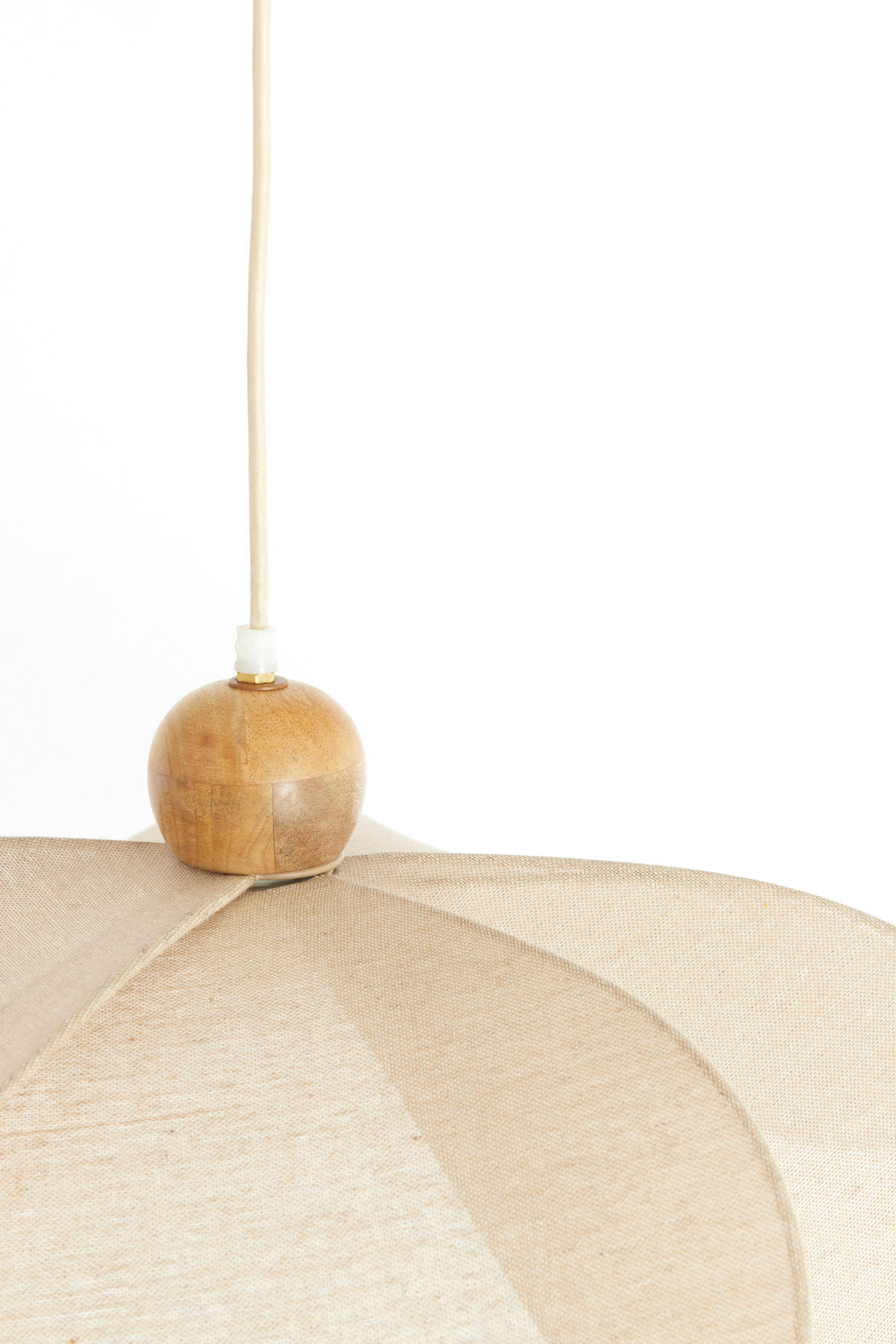 HÄNGELAMPE - Braun - 50/50/28 cm - Braun, Textil (50/50/28cm) - Light & Living