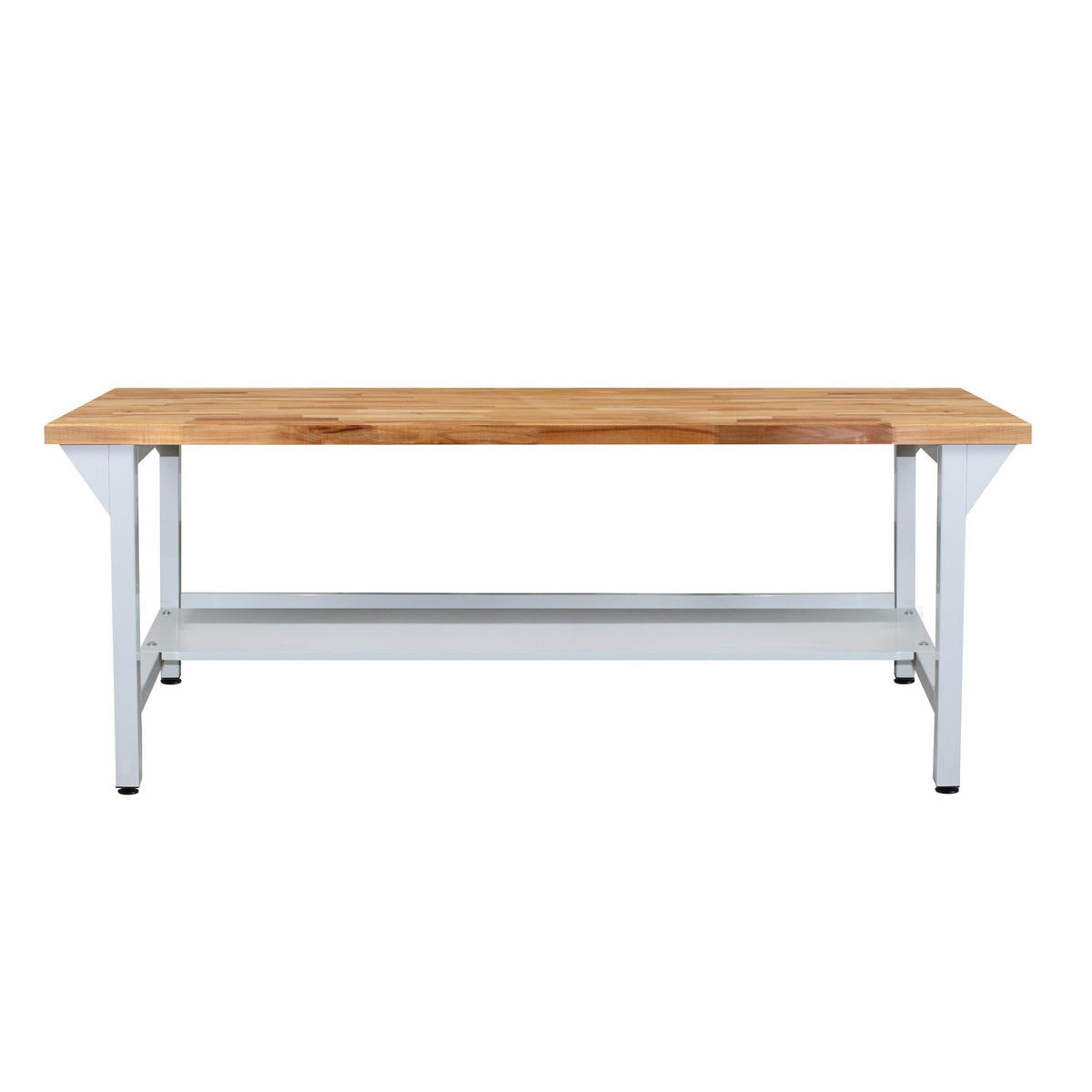 WERKBANK Giant Rhino Plus 84x200x70cm Traglast 500kg Lichtgrau - Grau, Holz (200/84/70cm) - PROREGAL