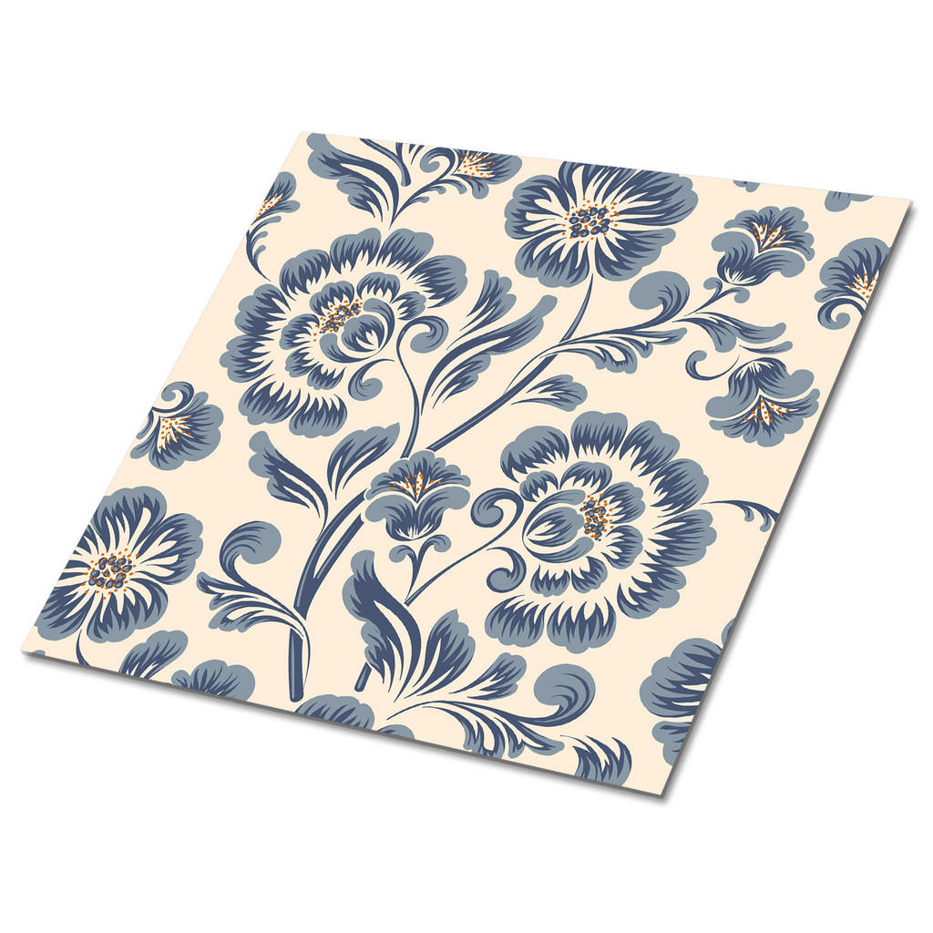 TULUP SAMOLEPICÍ OBKLADY NA STĚNU 9 ks 30x30 cm Klasický květinový vzor