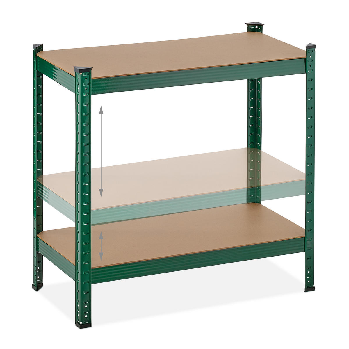 SCHWERLASTREGAL - Multicolor, Holzwerkstoff/Kunststoff (80/156/40cm) - Relaxdays