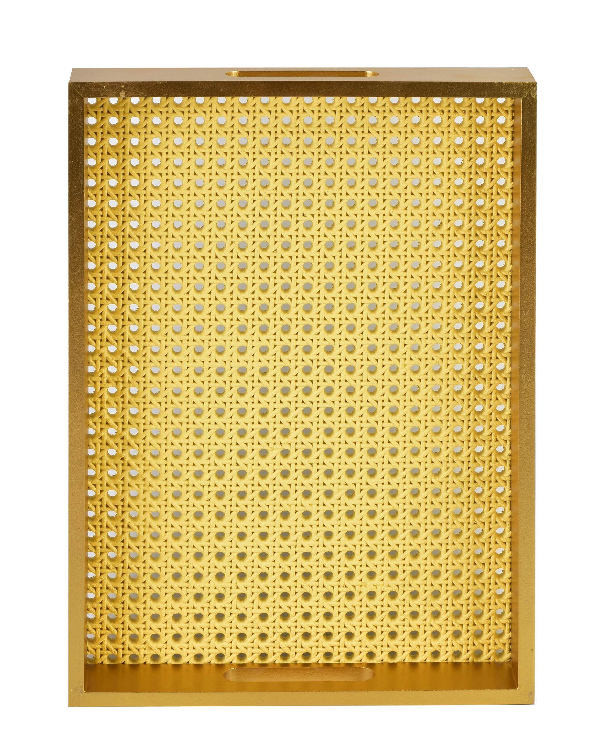 TABLETT Daz Gold 37/27/6 cm Holz - Goldfarben, Holz (6cm) - Mondex