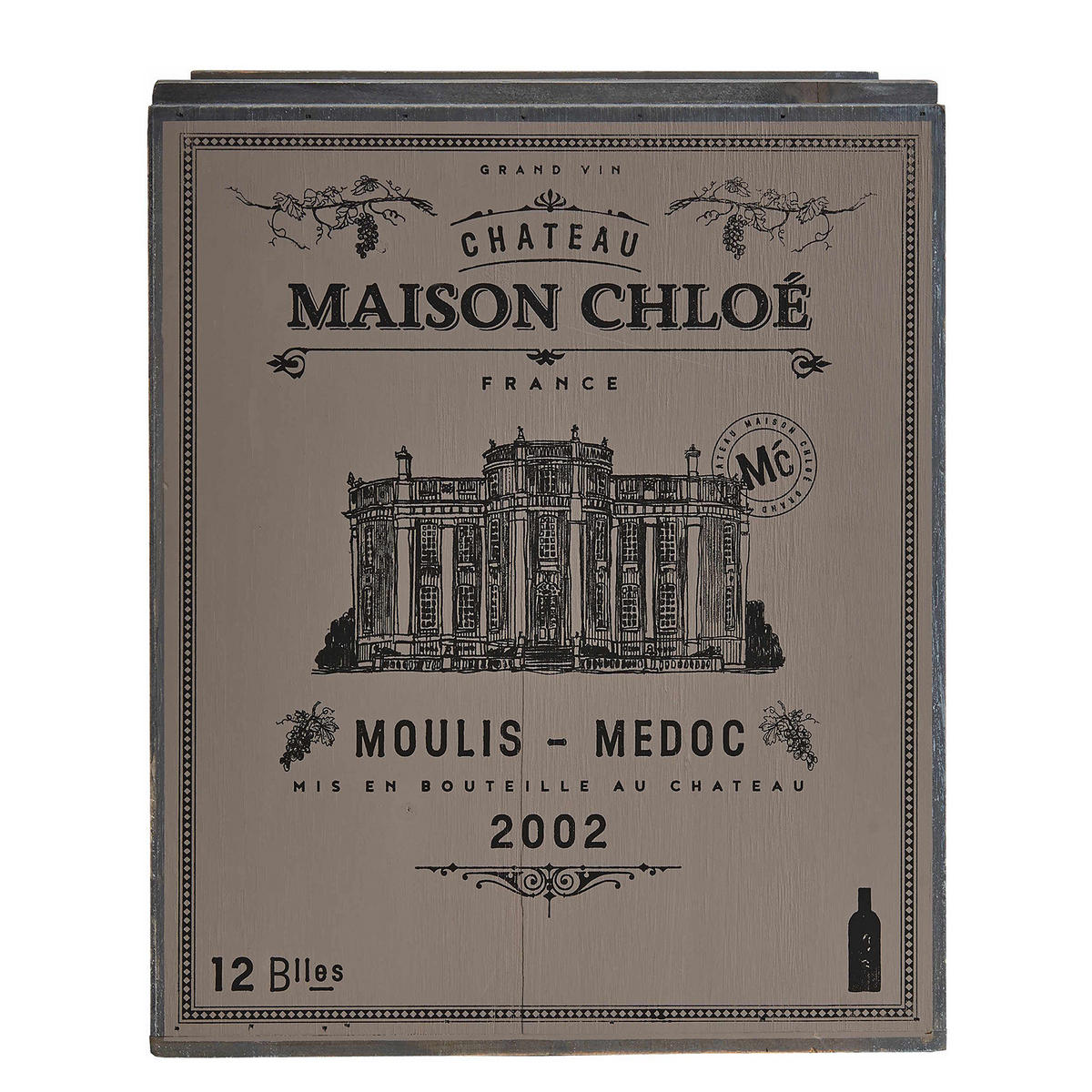 WEINREGAL Vinothek - Taupe, Holz (32/39/36cm) - Butlers