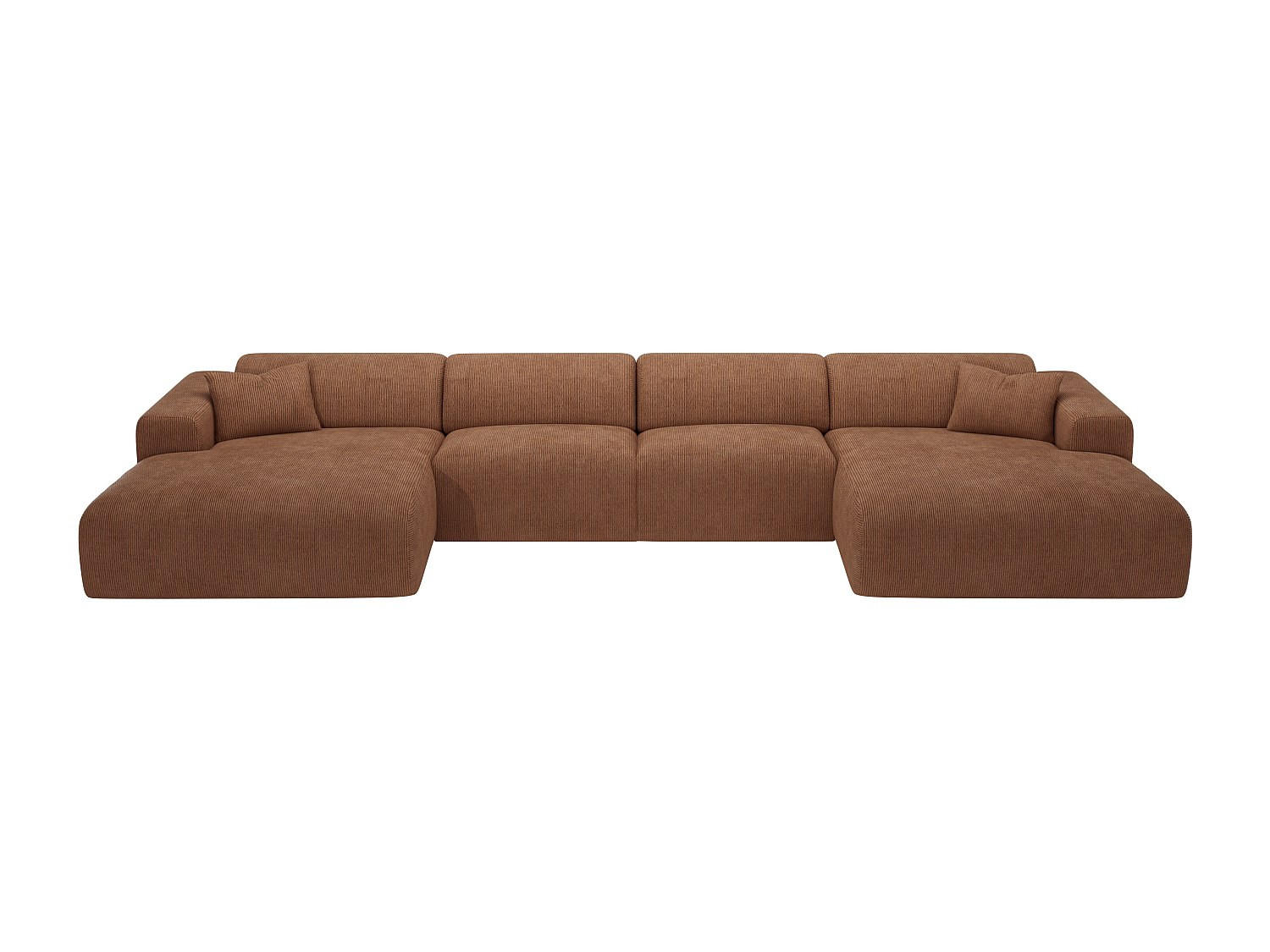 Vente-Unique Sofa Terracotta 356x73x166 cm