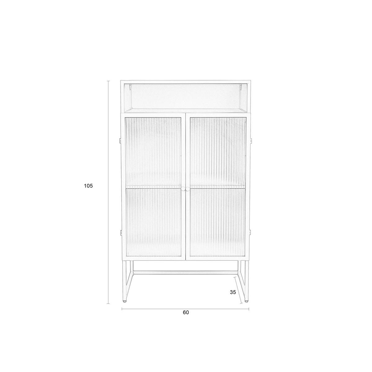 DESIGN-SIDEBOARD - Metall - Mandelgrün - Pastellgrün, Metall (35/105/60cm) - Drawer