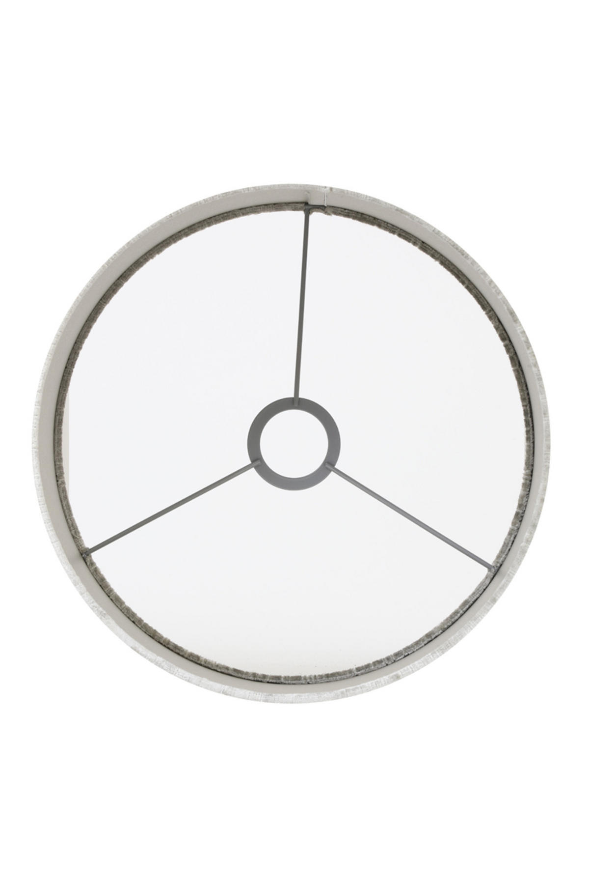 LAMPENSCHIRM Edelstein Silber Ø35/30 cm - Silberfarben, Textil (35/35/30cm) - Light & Living