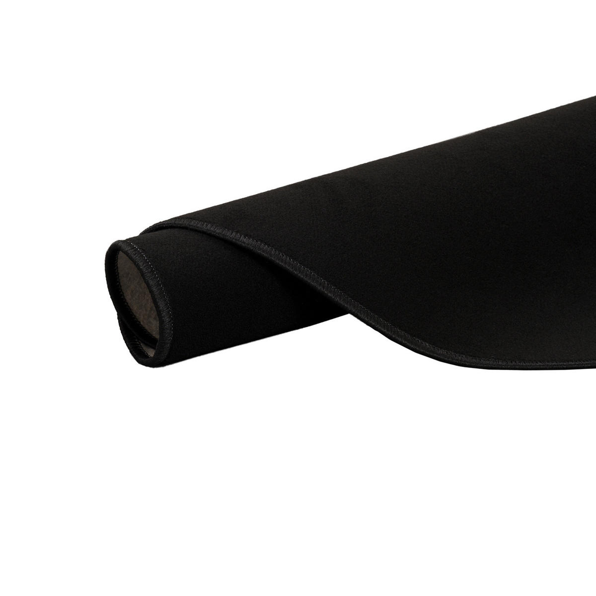 BASIC VELOURS TEPPICH CARLA RUND - Schwarz, Textil (133/133cm) - Snapstyle