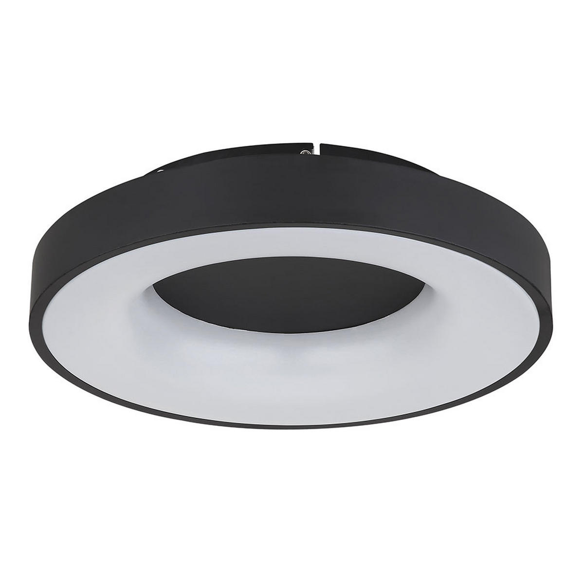 LED DECKENLEUCHTE Metall Schwarz - Schwarz, Metall (40/40/10cm) - Globo Lighting
