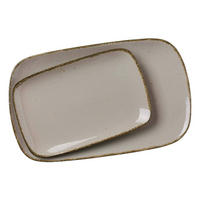 SERVIERPLATTEN-SET Casa Grau - Grau, Keramik (1/1/1cm) - Ritzenhoff Breker