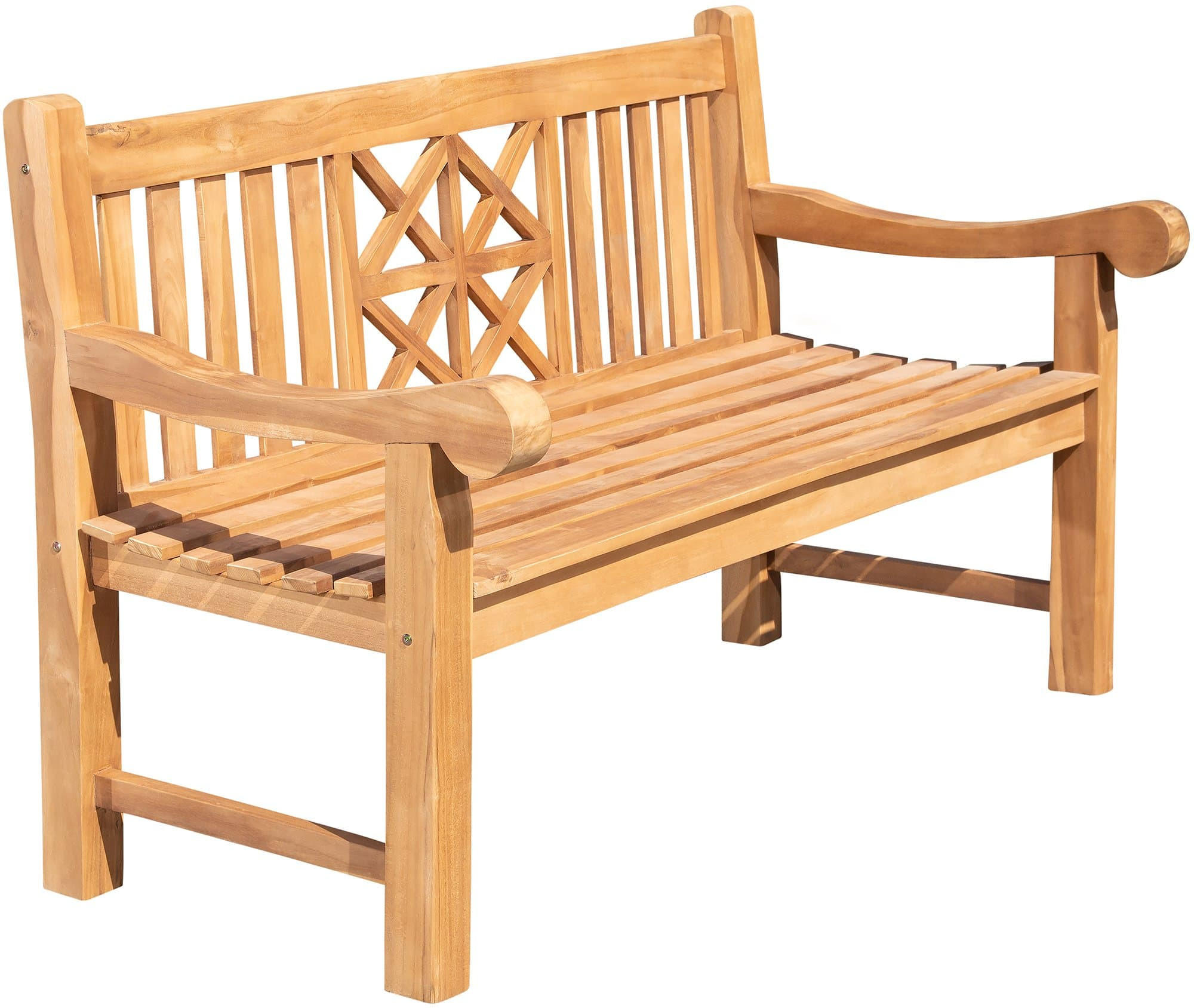 GARTENBANK 150/72 cm Holz Teak - Teakfarben, Holz (150/92/72cm) - CLP