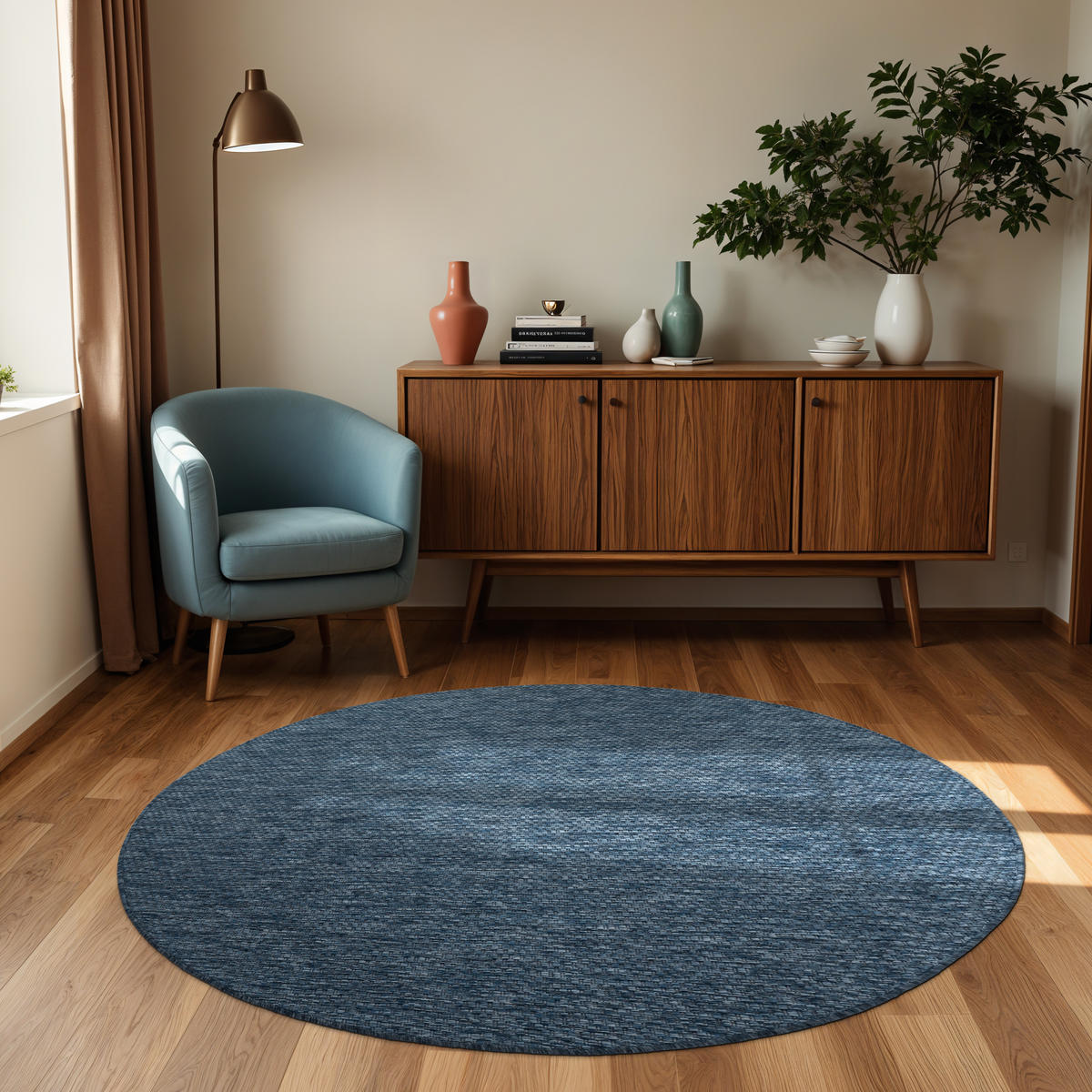OUTDOORTEPPICH 200/200 cm Venedig 165 - Blau, Textil (200/200cm) - Paco Home
