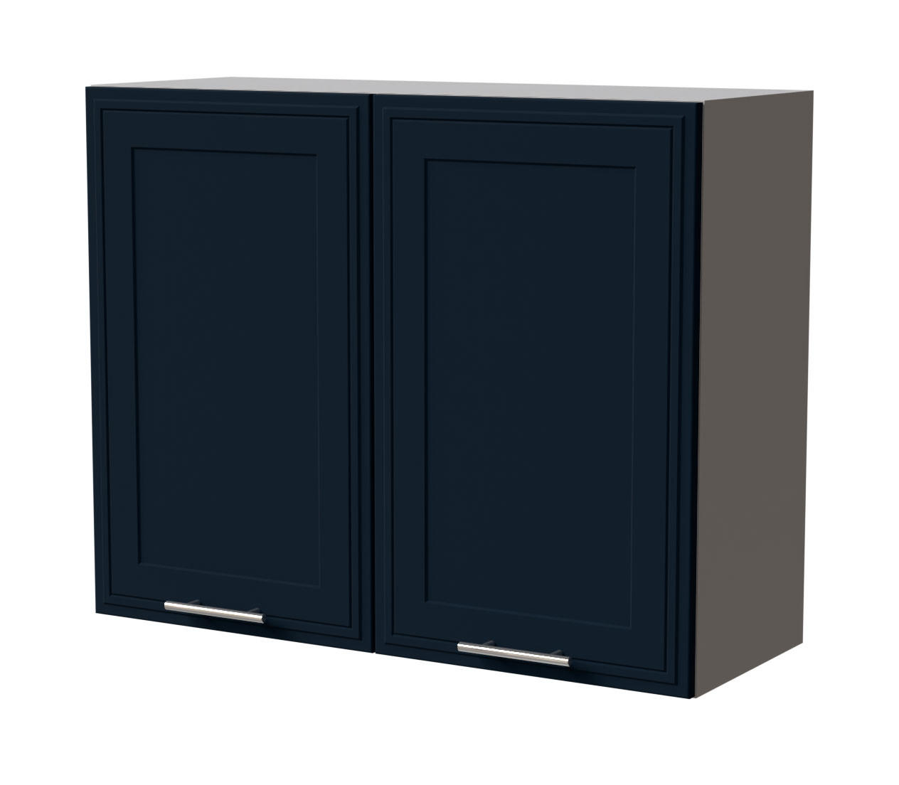 HÄNGESCHRANK Salo W3/90 Grau / Indigo Matt 90 / 32,5 / 72cm - Dunkelblau/Grau, Holz/Holzwerkstoff (90/72/32.5cm) - Feldmann-Wohnen