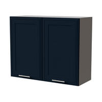 HÄNGESCHRANK Salo W3/90 Grau / Indigo Matt 90 / 32,5 / 72cm - Dunkelblau/Grau, Holz/Holzwerkstoff (90/72/32.5cm) - Feldmann-Wohnen