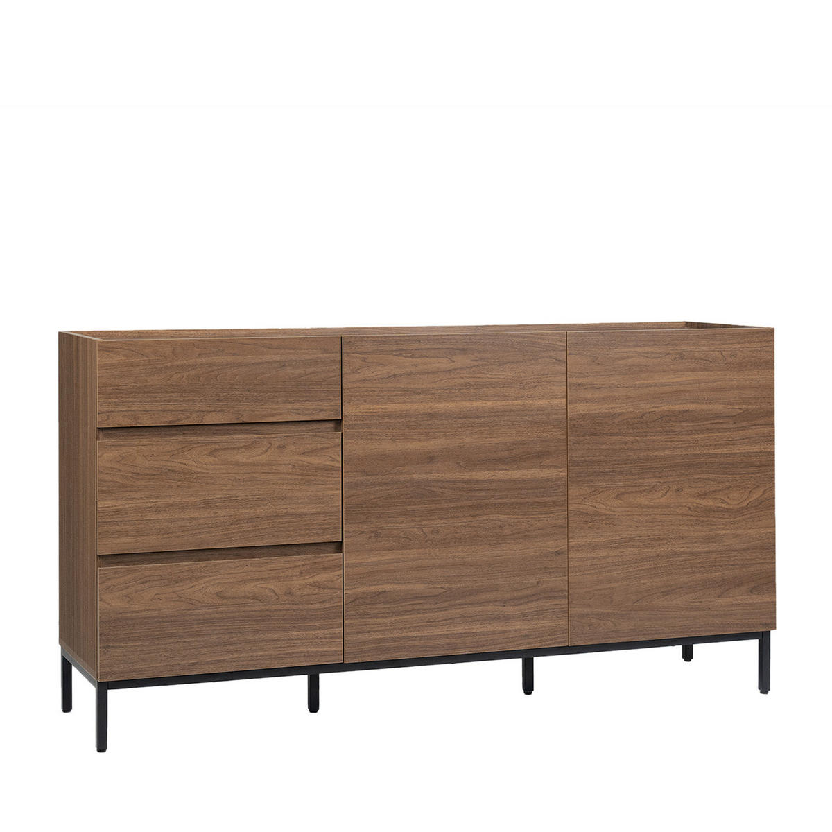 SIDEBOARD GROSSES Peyton Walnuss 150 cm x 80 cm - Walnussfarben, Holzwerkstoff (150/80/40cm) - Klast Home