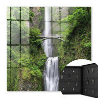 SCHLÜSSELBOX Schwarz 30x30 cm- Türöffnung nach rechts - Natürliche Harmonie - Grün, Metall (30/30/5cm) - TULUP