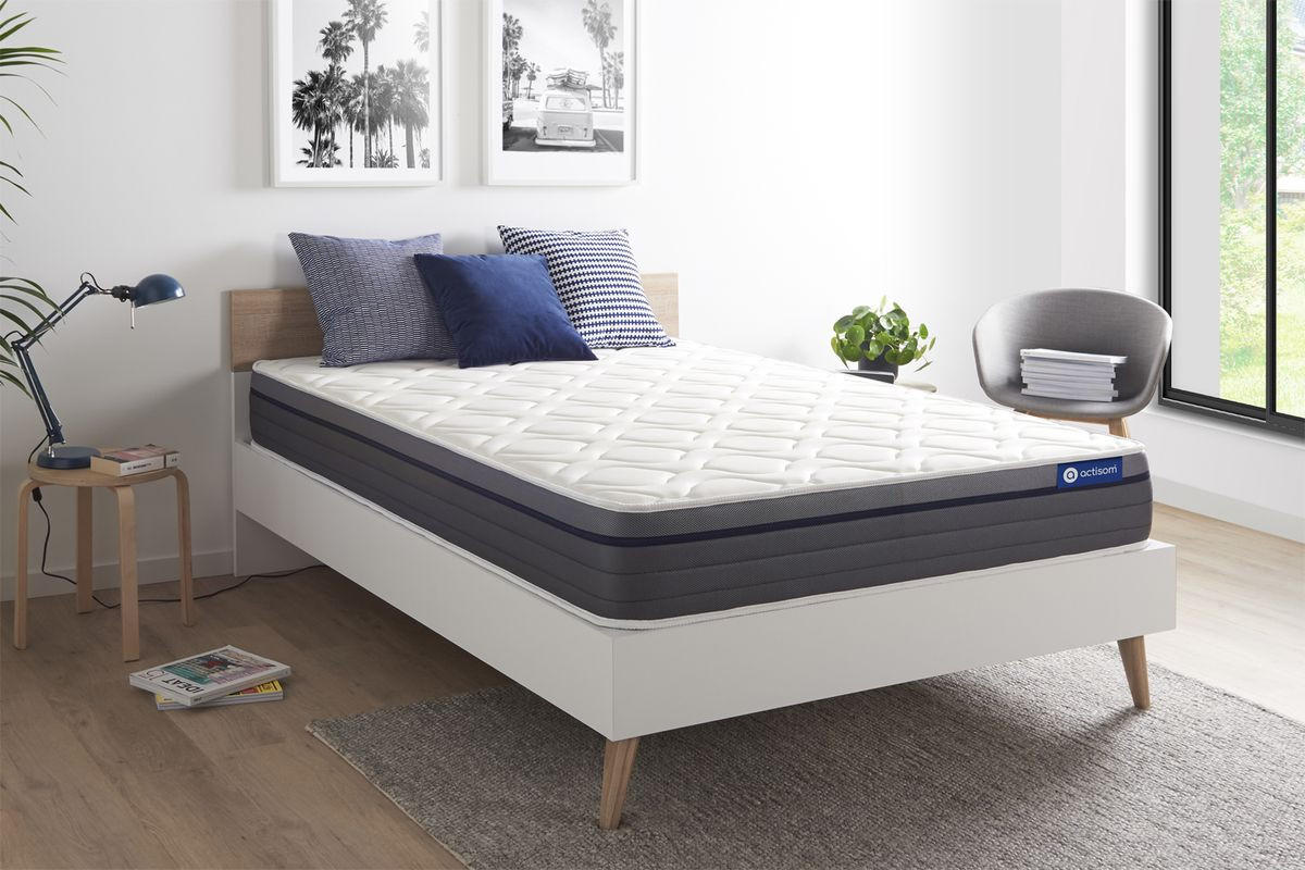 MATRATZE Actilatex zen Latex und Memory-Schaum 150 x 200 cm h1 - Weiß, Textil (150/200cm) - ACTISOM
