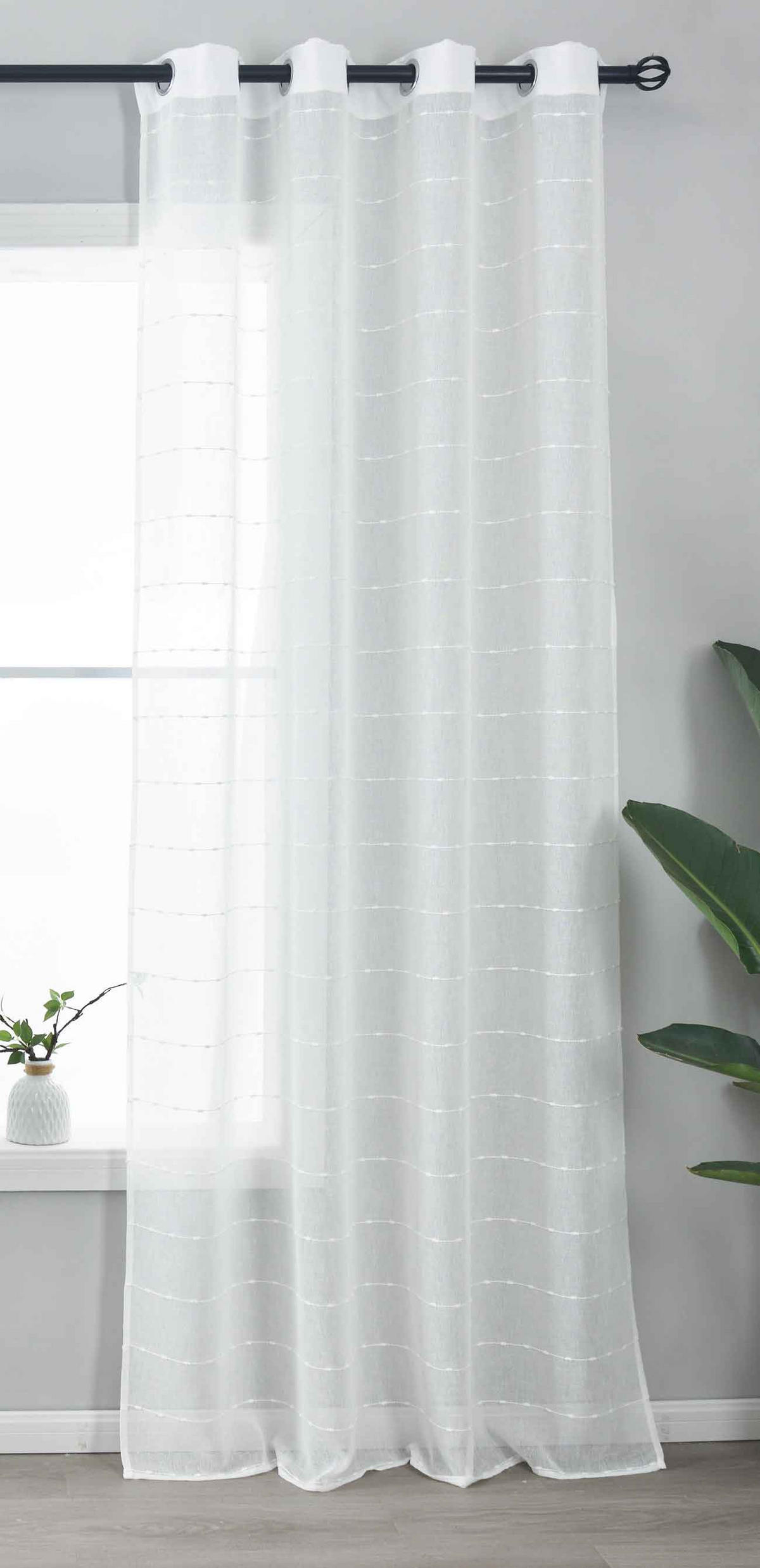 VORHANG »Kassel« HxB 245x140 cm Natur - Naturfarben, Textil (140/245cm) - Gardinenbox