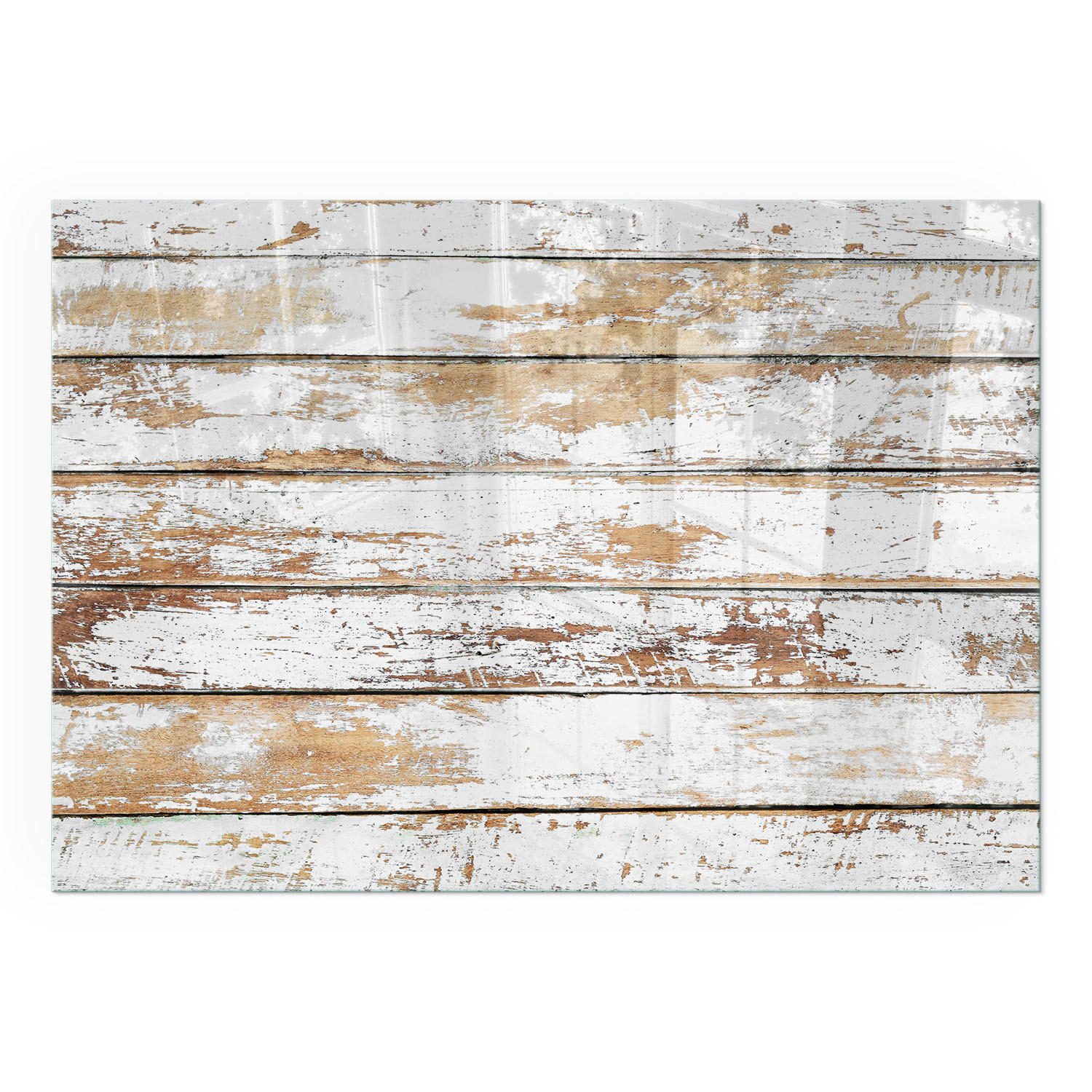 GLASPLATTE für Kamin 100x70 cm - Weiß, Glas (100/70/0.4cm) - TULUP