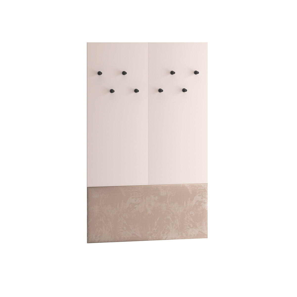 EINGANGSMÖBEL Alos Kaschmir und Holz - Beige, Holzwerkstoff (90/143/7cm) - Petits-meubles