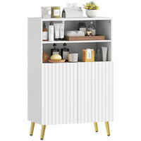 BADEZIMMERSCHRANK Weiß 60/31,8/93 cm - Weiß, Holzwerkstoff (60/93/31.8cm) - PANGIVO