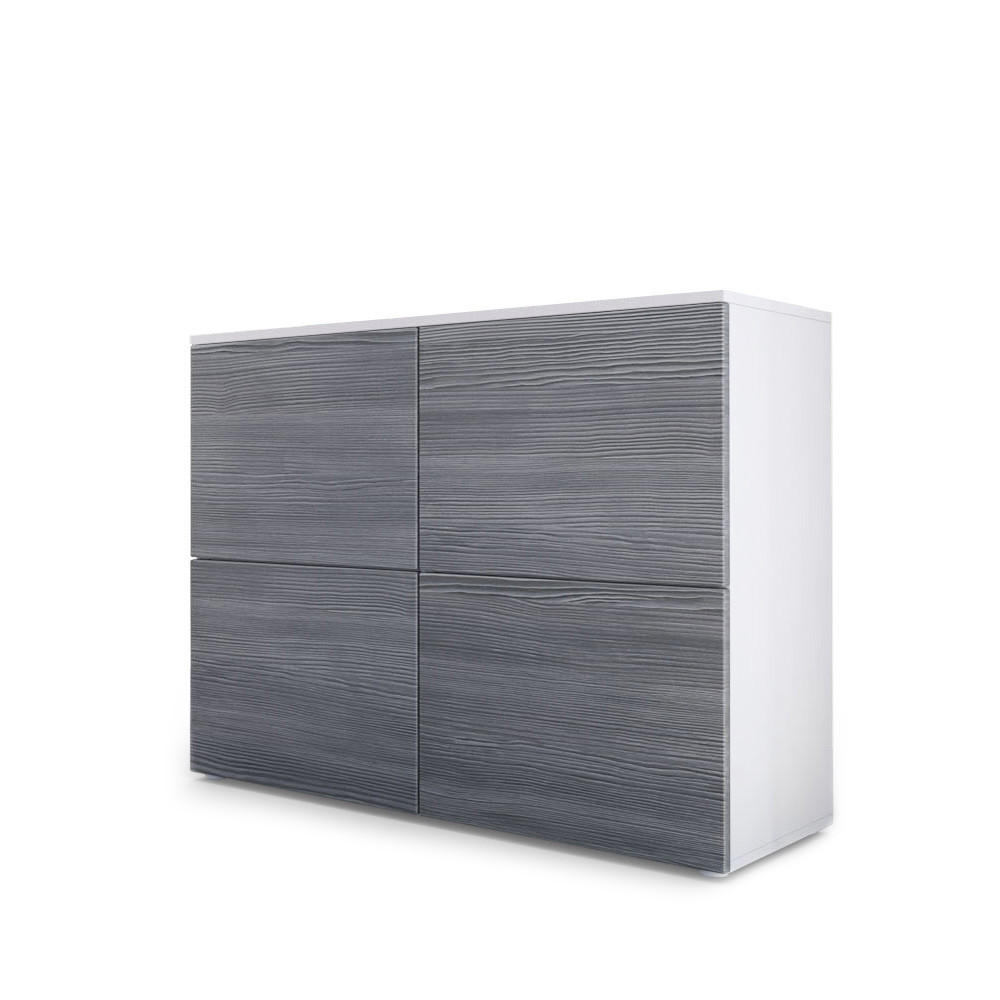 KOMMODE Rova Avola-Anthrazit / Avola-Anthrazit - Anthrazit, Holzwerkstoff (92/72/35cm) - Vladon