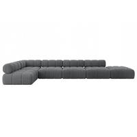ECKSOFA modulares Sofa Favio-L3 - 475x190x70 cm Dunkelgrau Cord - Dunkelgrau, Holzwerkstoff/Textil (475/190cm) - ALTDECOR