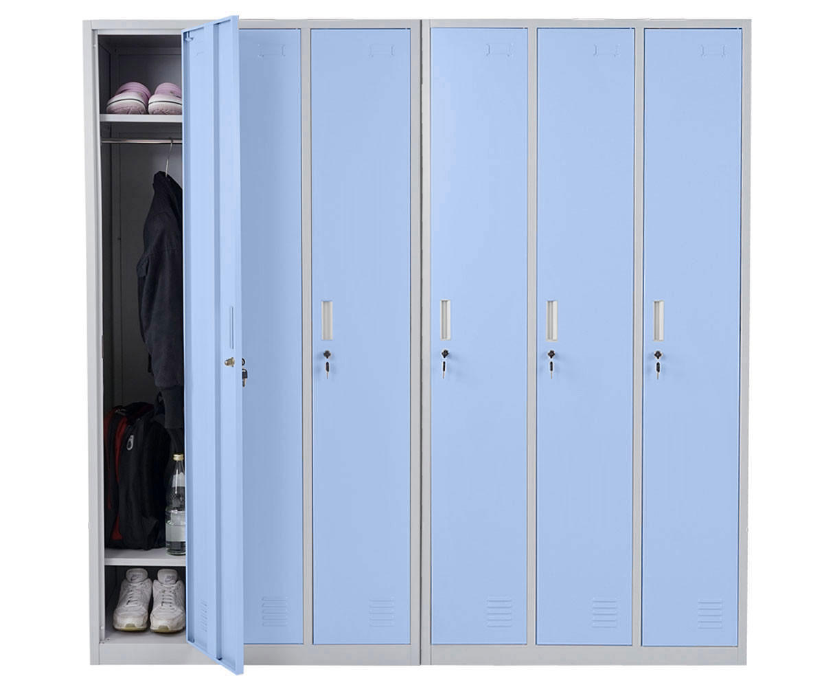 SCHLIESSFACH Blau - Blau, Metall (180/180/50cm) - MCW