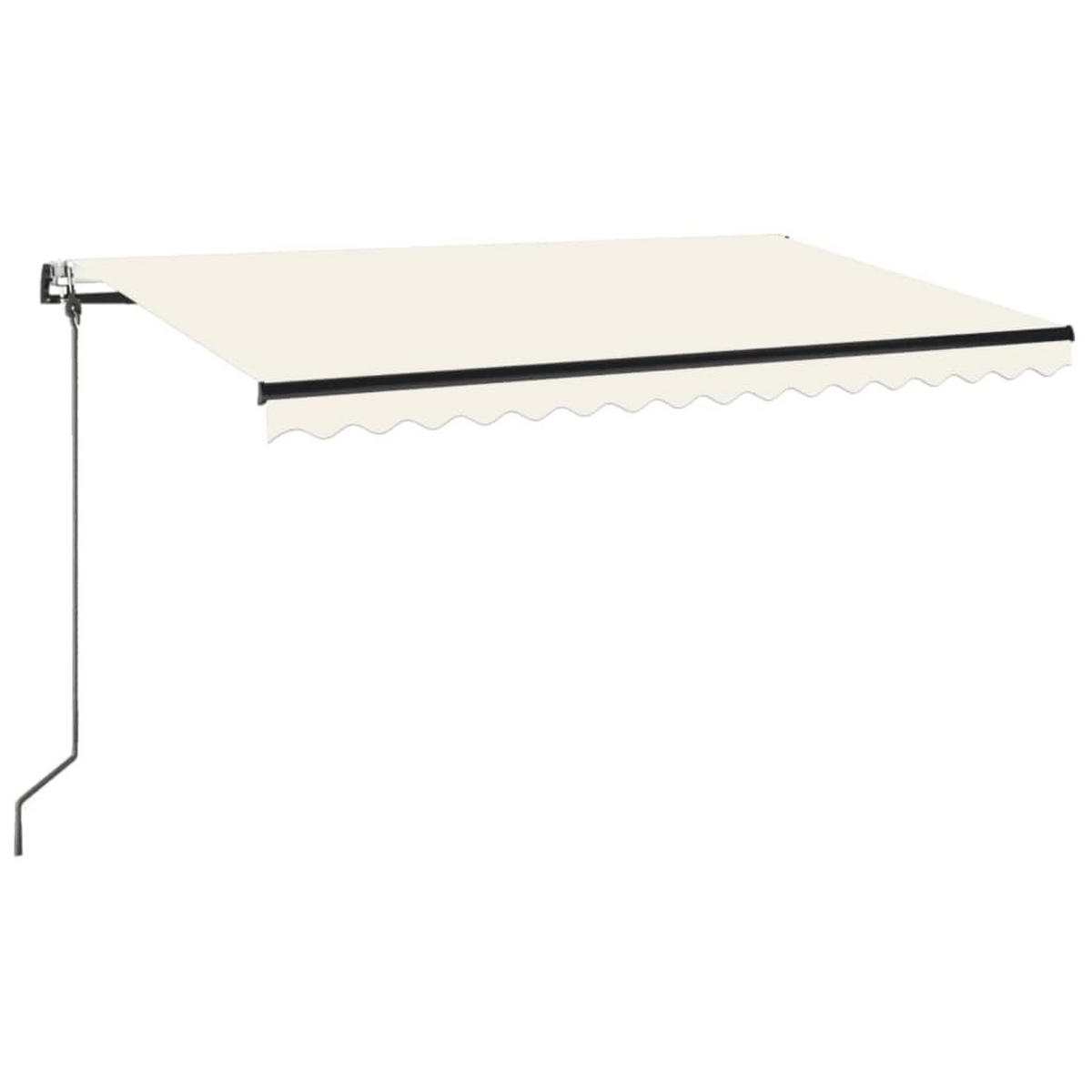 MARKISE Automatisch Einziehbar 450x350 cm Creme - Creme, Metall (450/1/450cm) - furnicato