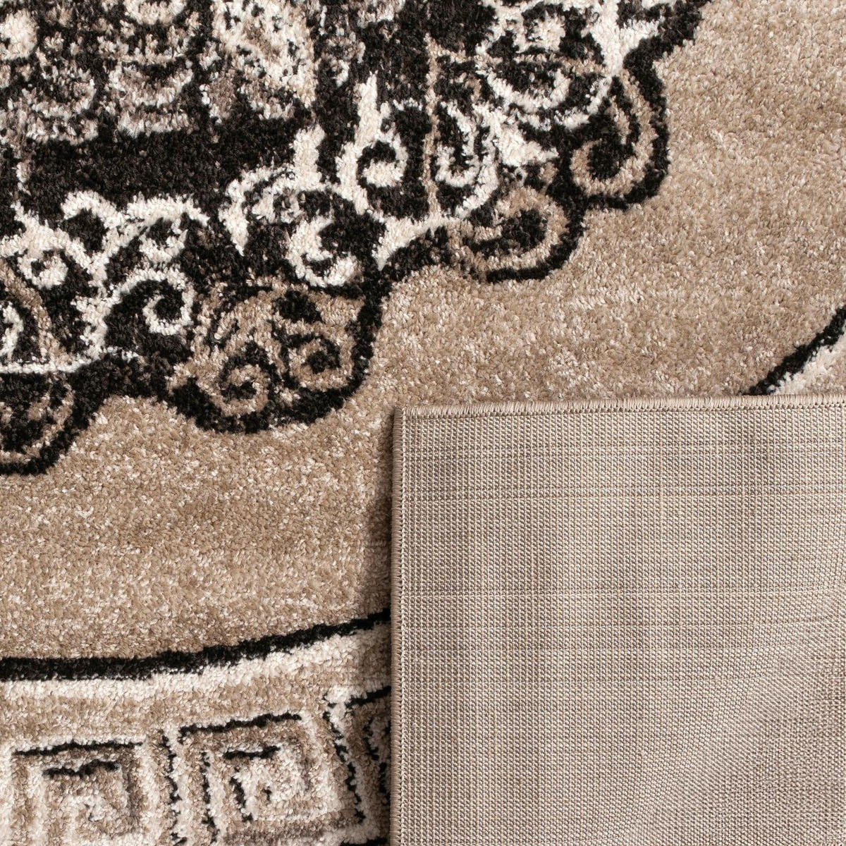 KURZFLOR-TEPPICH SINAI 077 BRAUN 80X150 - Braun, Kunststoff (80/150cm) - Paco Home