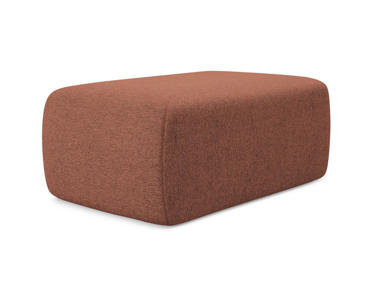 POUF Chenille Stoff Pink - Pink/Hellrosa, Kunststoff/Textil (102/40/62cm) - Makamii