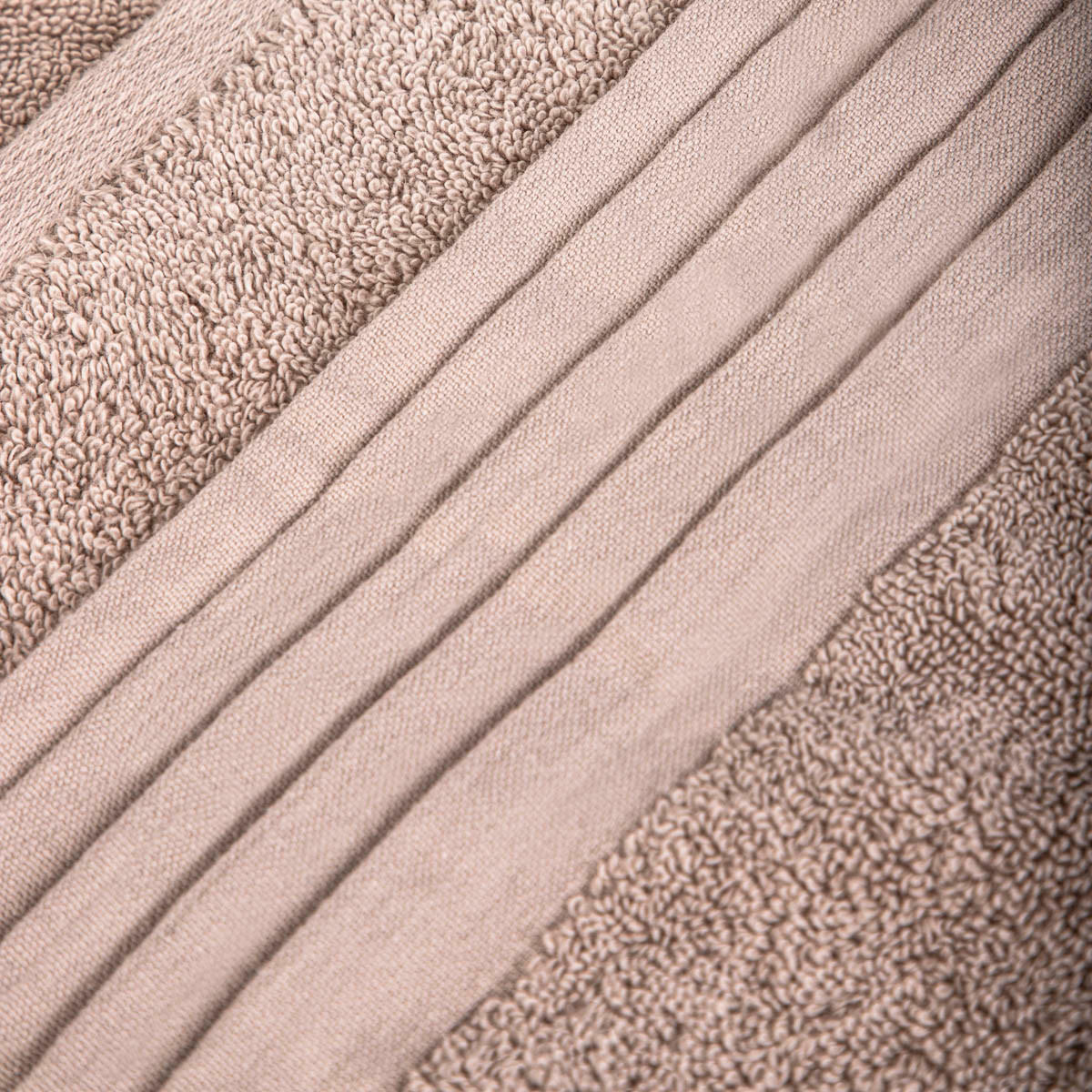BADETUCH Meride beige 70/130 cm - Beige, Textil (70/130cm) - Homla