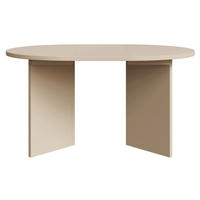 JÍDELNÍ stůl Selsey Ovo kulatý, cappuccino, rozkládací, 110–190 × 110 cm - béžová, kompozitní dřevo (109.6/109.6/75cm) - Selsey