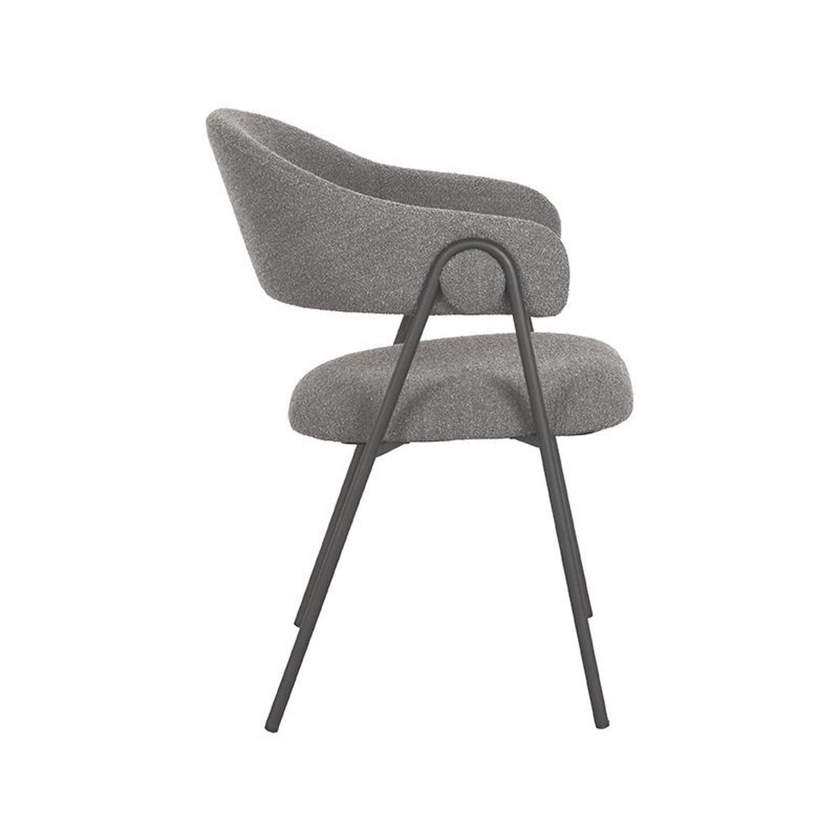 ESSZIMMERSTUHL Lowen Grau 60/58/84 cm 2er-Set - Grau, Textil (58/84/60cm) - LABEL51