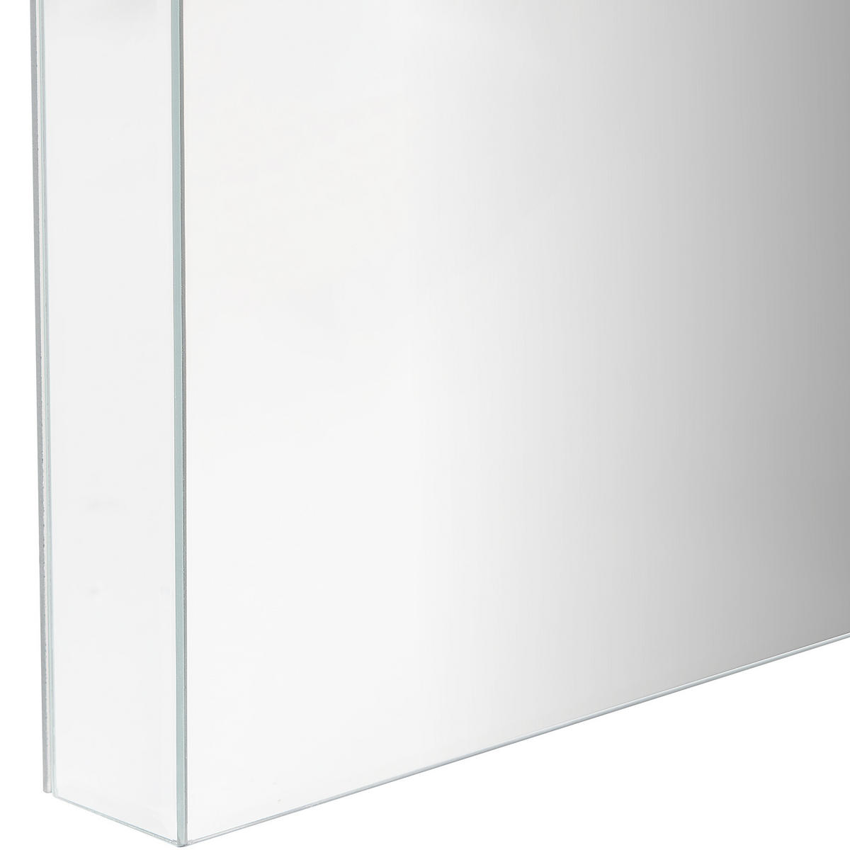 KONSOLENTISCH Spiegeleffekt 2 Schubladen Marle - Silberfarben, Glas (35/100/77cm) - Beliani