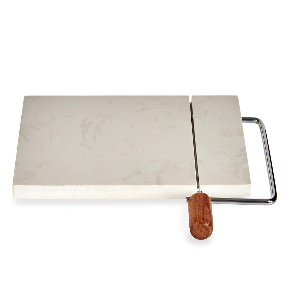 SCHNEIDEBRETT Marmor Käse Guillotine Amo - Weiß, Stein (21/24cm) - Kinvara