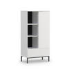 BÜCHERREGAL Dallas 70x140 Weiß - Schwarz/Weiß, Holzwerkstoff/Metall (70/140/41cm) - Ravio