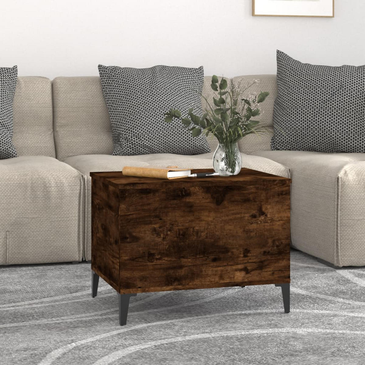 COUCHTISCH Räuchereiche 60x44,5x45 cm Holzwerkstoff - Braun, Holzwerkstoff (60/44.5/45cm) - furnicato