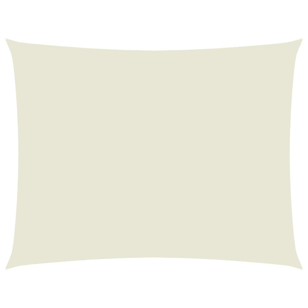 SONNENSEGEL Oxford-Gewebe Rechteckig 3,5x4,5 m Creme - Creme, Textil (450/350cm) - furnicato